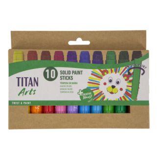 10 Temperas en barra TITAN ARTS 130300010 