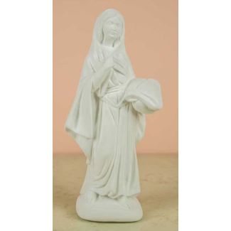 PASTORA CON MANTA DE 21CM DE YESO 0515 