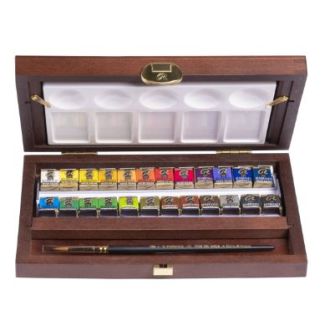 CAJA TRADICIONAL MADERA 24 PASTILLAS REMBRANDT 05840014 