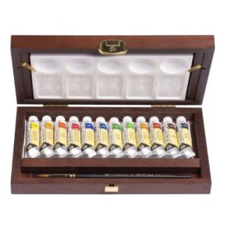 CAJA MADERA 12 TUBOS 10ml REMBRANDT 05840015 