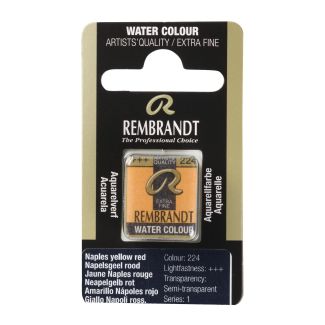 Pastilla Acuarela PAN AMARILLO NAPOLES ROJO REMBRANDT 05862241 