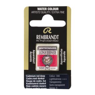 Pastilla Acuarela PAN ROJO CADMIO OSCURO REMBRANDT 05863061 