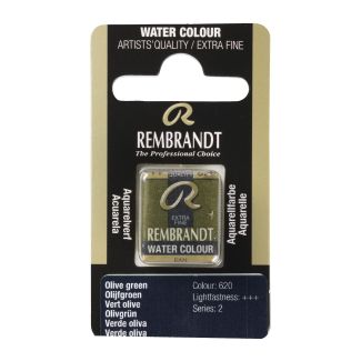 Pastilla Acuarela PAN VERDE OLIVA REMBRANDT 05866201 