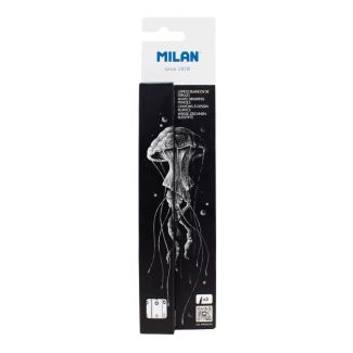 CAJA 3 LAPICES BLANCOS DE DIBUJO CON MINA GRUESA Ø4MM MILAN 07B222103 