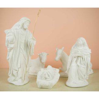 NACIMIENTO HEBREO DE 28CM DE YESO