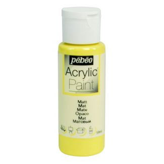 PINTURA ACRILICA MATE AMARILLO CLARO 59ML PEBEO 97802