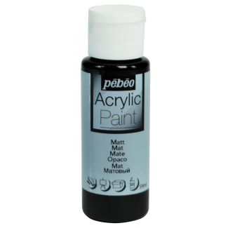 PINTURA ACRILICA MATE NEGRO 59ML PEBEO 97817