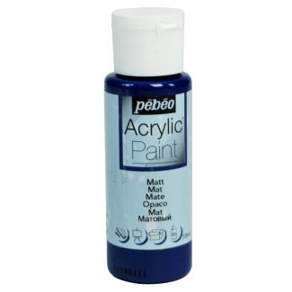 PINTURA ACRILICA MATE AZUL MARINO 59ML PEBEO 97829