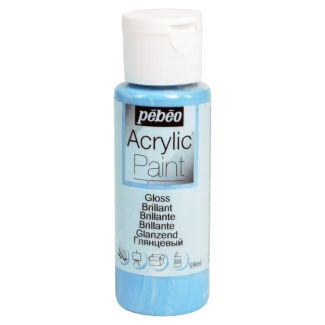PINTURA ACRILICA BRILLANTE AZUL LAGUNA 59ML PEBEO 97852