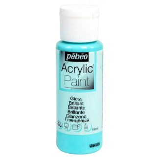 PINTURA ACRILICA BRILLANTE AZUL AGUA 59ML PEBEO 97854