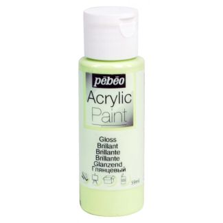 PINTURA ACRILICA BRILLANTE VERDE PISTACHO 59ML PEBEO 097858