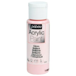 PINTURA ACRILICA BRILLANTE ROSA PELADILLA 59ML PEBEO 97862