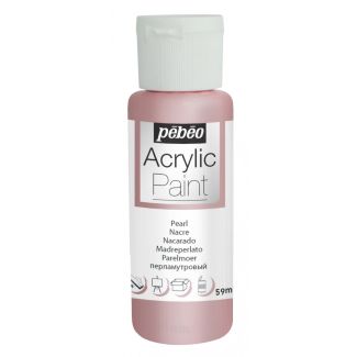 PINTURA ACRILICA NACARADA ROSA 59ML PEBEO 97871