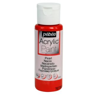 PINTURA ACRILICA NACARADA ROJO 59ML PEBEO 97872