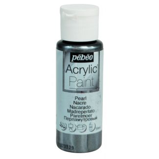 PINTURA ACRILICA NACARADA GRIS 59ML PEBEO 97875