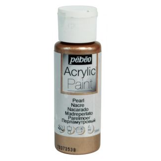 PINTURA ACRILICA NACARADA MARRON 59ML PEBEO 97880
