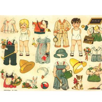RECORTABLE ALEMAN ANTIGUO MUÑECAS - INFANTIL 43X34CM 10451 