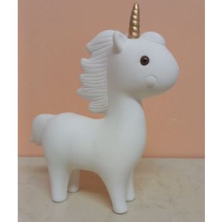 UNICORNIO DE PIE DE 24CM DE YESO 1118
