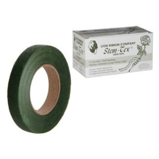 CINTA FLORAL VERDE DE 13MM ANCHO Y 27,5M LARGO STEM TEX 134/1V 