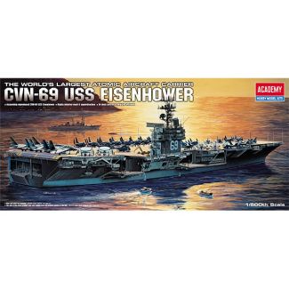 BUQUE USS CVN-69 EISNHOWER 1/800 ACADEMY 14212 