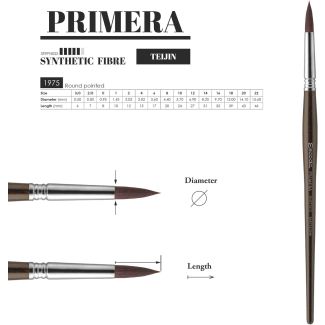 Pincel PRIMERA fibra de teijin redondo en punta número 14 ESCODA 1975/14