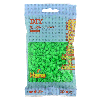 207-42 HAMA BEADS MIDI VERDE FLUORESCENT
