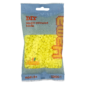 207-43 HAMA BEADS MIDI AMARILLO PASTEL