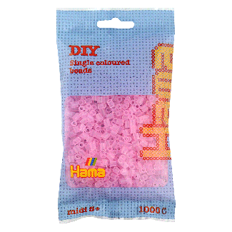207-72 HAMA BEADS MIDI ROSA TRANSLUCIDO