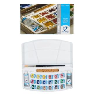 ACUARELAS CAJA PLASTICO 18 PASTILLAS VAN GOGH 20808618 