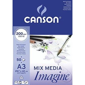BLOC IMAGINE DINA3 50 HOJAS 200GR CANSON 200006007