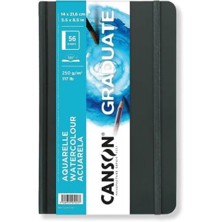 CUADERNO ACUARELA 14X21,6CM 56 HOJAS 250GR CANSON C31200L027