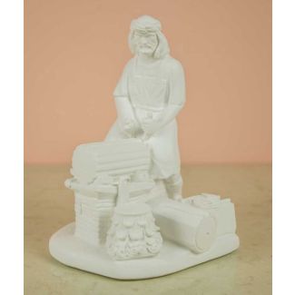 FIGURA DE LEÑADOR DE YESO 0610 