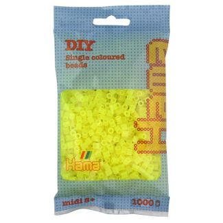 207-34 HAMA BEADS MIDI AMARILLO NEON