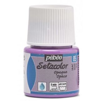 PINTURA OPACA AL AGUA PARA TEJIDOS SETACOLOR LILA 45ML PEBEO 295-085