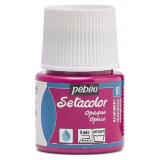PINTURA OPACA AL AGUA PARA TEJIDOS SETACOLOR FRAMBUESA 45ML PEBEO 295-081