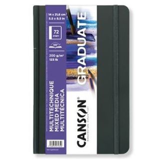 CUADERNO MIXED MEDIA 14X21,6CM 72 HOJAS 200GR CANSON C31200L030