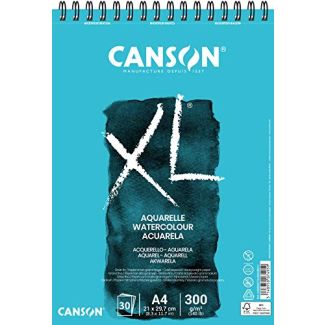BLOC XL ACUARELA GRANO FINO DINA4 30 HOJAS 300GR CANSON 400039170 