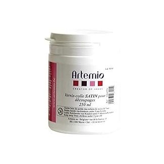 COLA-BARNIZ SATINADO PARA DECOUPAGE DE 250ML ARTEMIO