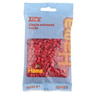 207-22 HAMA BEADS MIDI ROJO OSCURO