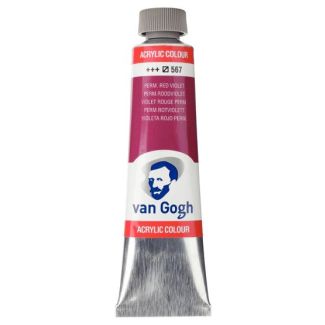 TUBO DE ACRÍLICO DE 40ML VIOLETA ROJIZO PERMANENTE VAN GOGH 22055670