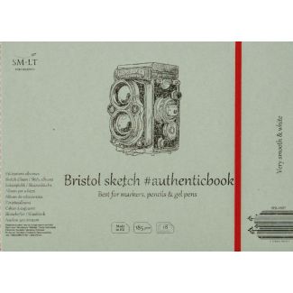 BLOC BRISTOL DE 24,5X17,6CM Y 18 HOJAS DE 185GR SM-LT 18H5EB-18ST