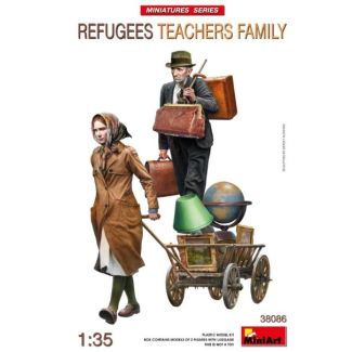 MINIART REFUGEES & TEACHERS 1:35 – FIGURAS CIVILES PARA DIORAMAS HISTÓRICOS | 38086