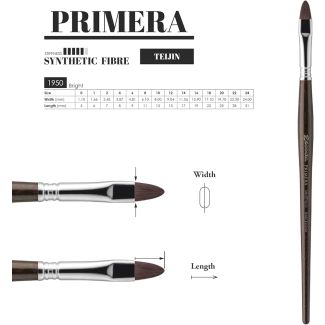 Pincel PRIMERA fibra de teijin plano carrado número 8 ESCODA 1950/8