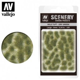 SC415 SCENERY WILD TUFT - DRY green 6mm