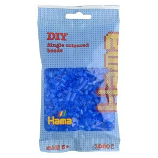 207-15 HAMA BEADS MIDI AZUL TRANSLUCIDO