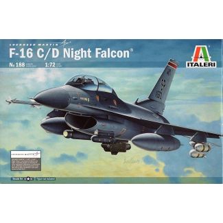AVION F-16 C/D NIGHT FALCON ITALERI 188