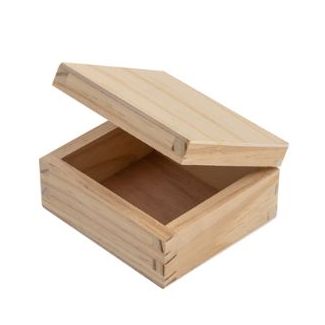 CAJA DE MADERA DE PINO 10X9X5CM FAIBO 743