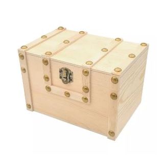 MINI COFRE PIRATA DE MADERA 15X10X10,5CM CTOP 7472 