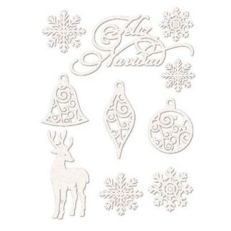 SET SILUETAS CARTON 002 FELIZ NAVIDAD 0004573