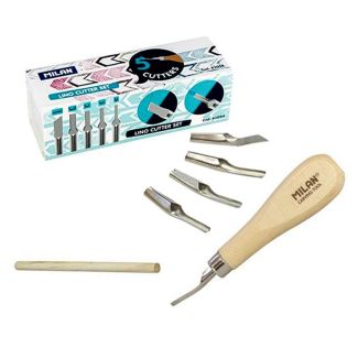 SET DE 5 GUBIAS PARA GRABADO MILAN 61054
